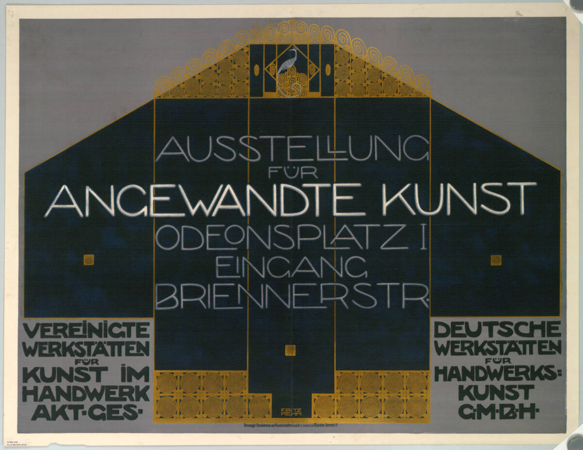 AUSSTELLUNG FÜR ANGEWANDTE KUNST; VEREINIGTE WERKSTÄTTEN FÜR KUNST IM HANDWERK AKT. GES.; DEUTSCHE WERKSTÄTTEN FÜR HANDWERKSKUNST G.M.B.H., FritzRehm