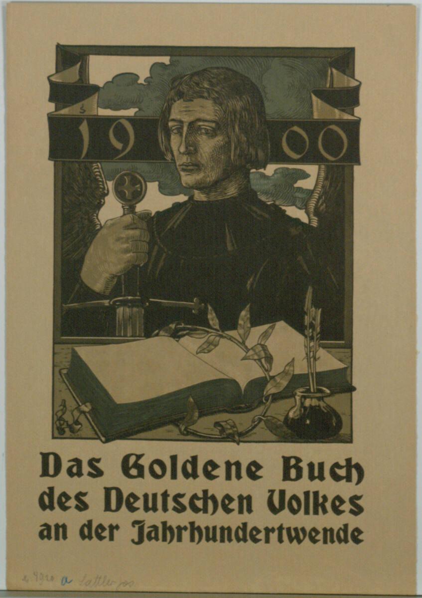 Josef Sattler, Das Goldene Buch des Deutschen Volkes an der Jahrhundertwende (Buchumschlag), In…