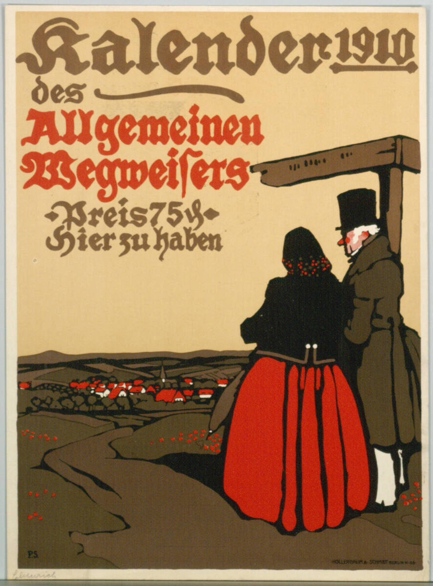 Kalender 1910 des Allgemeinen Wegweisers, Berlin KunstanstaltHollerbaum&Schmidt, 1909