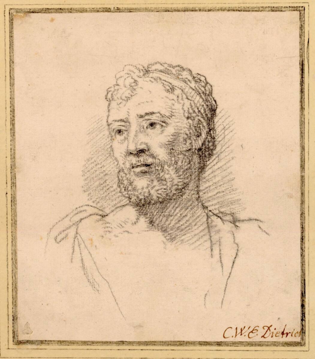 Christian Wilhelm Ernst Dietrich, Kopf eines Griechen, Inv. Nr.: 4037