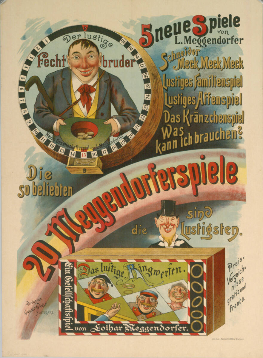 Anonym, 20 Meggendorferspiele; Verlag von Gustav Weise, STUTTGART