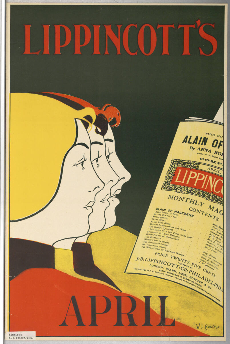 LIPPINCOTT'S APRIL 1895, William Carqueville, 1895