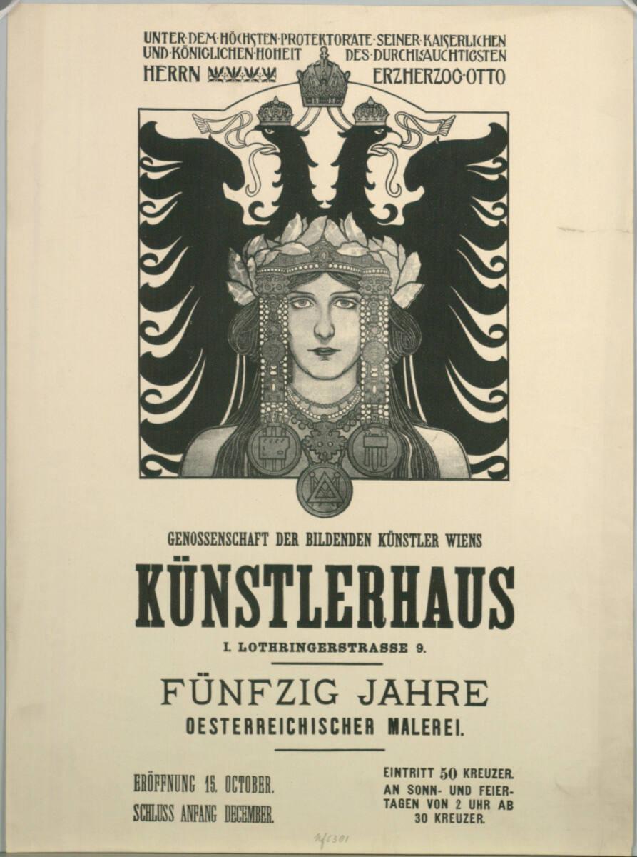 Heinrich Lefler, GENOSSENSCHAFT DER BILDENDEN KÜNSTLER WIENS KÜNSTLERHAUS; FÜNFZIG JAHRE OESTER…