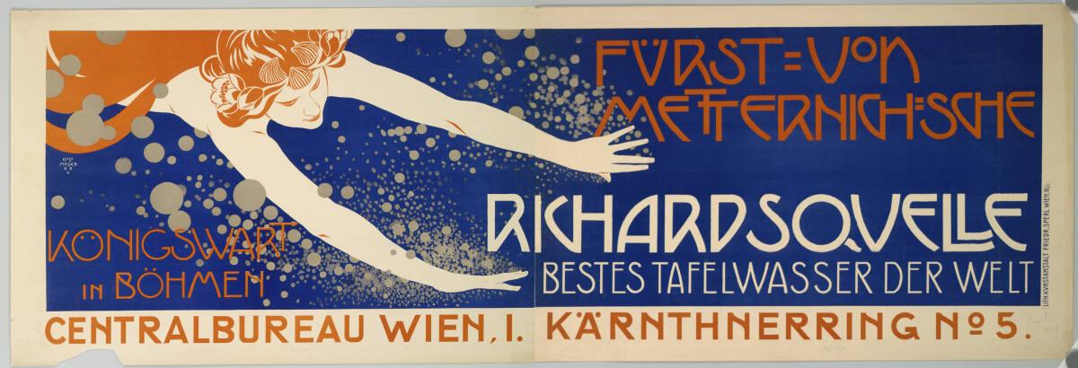 Koloman Moser, Plakat für "Fürst von Metternich'sche Richardsquelle", Inv. Nr.: DGNF5898/1