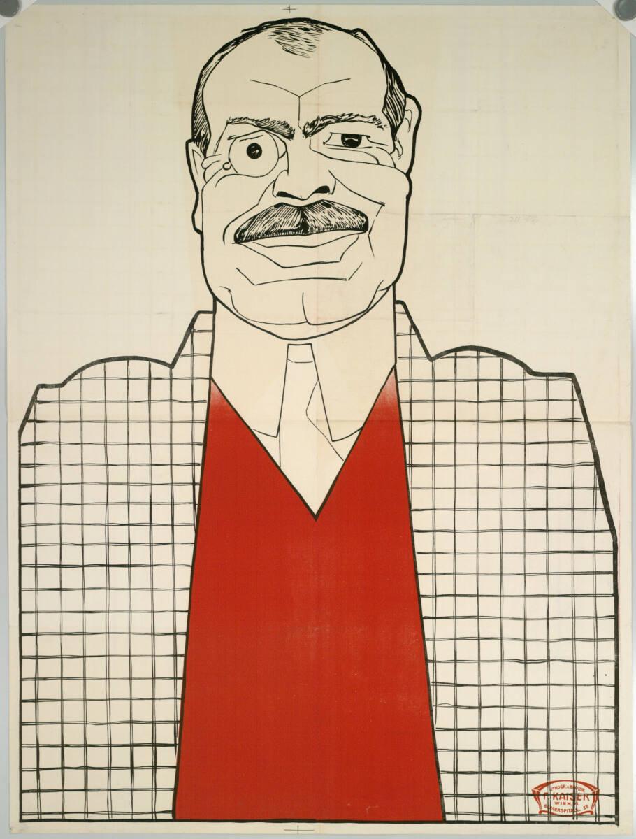 Anonym, Bildnis eines Herren mit Monokel und Schnauzbart, Inv. Nr.: DG2003/3793