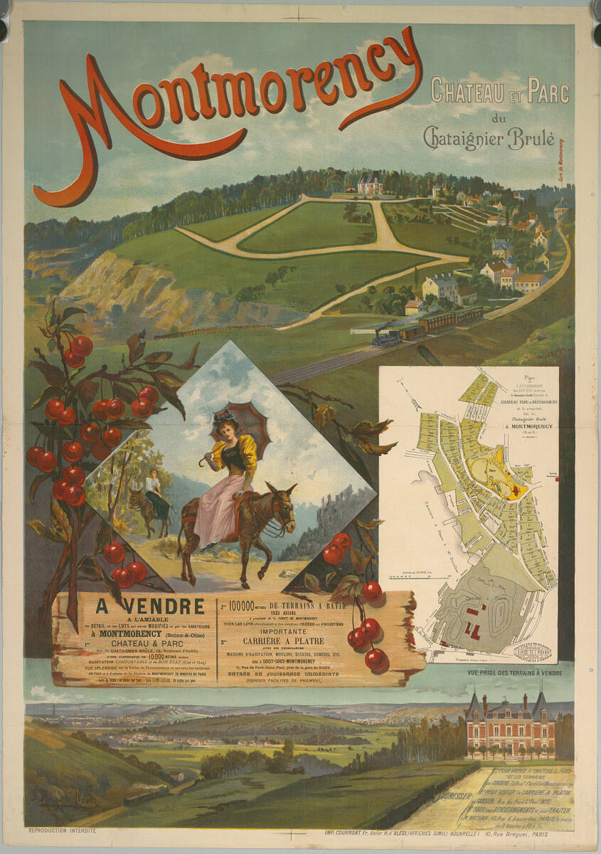 Montmorency; CHATEAU ET PARC DU Chataignier Brulé; A VENDRE, FriedrichHugod'Alési