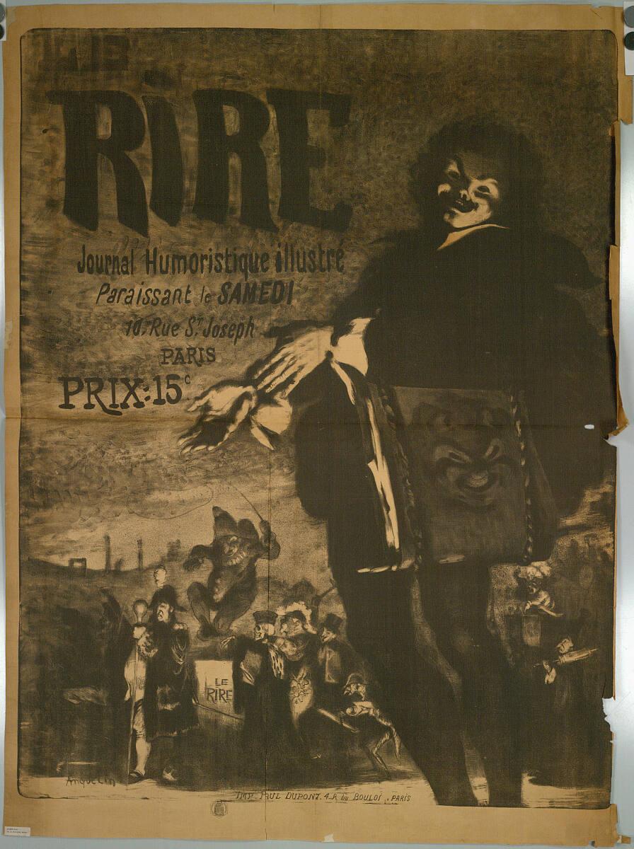 Louis Anquetin, LE RIRE; Journal Humoristique illustré, Inv. Nr.: DG2004/506