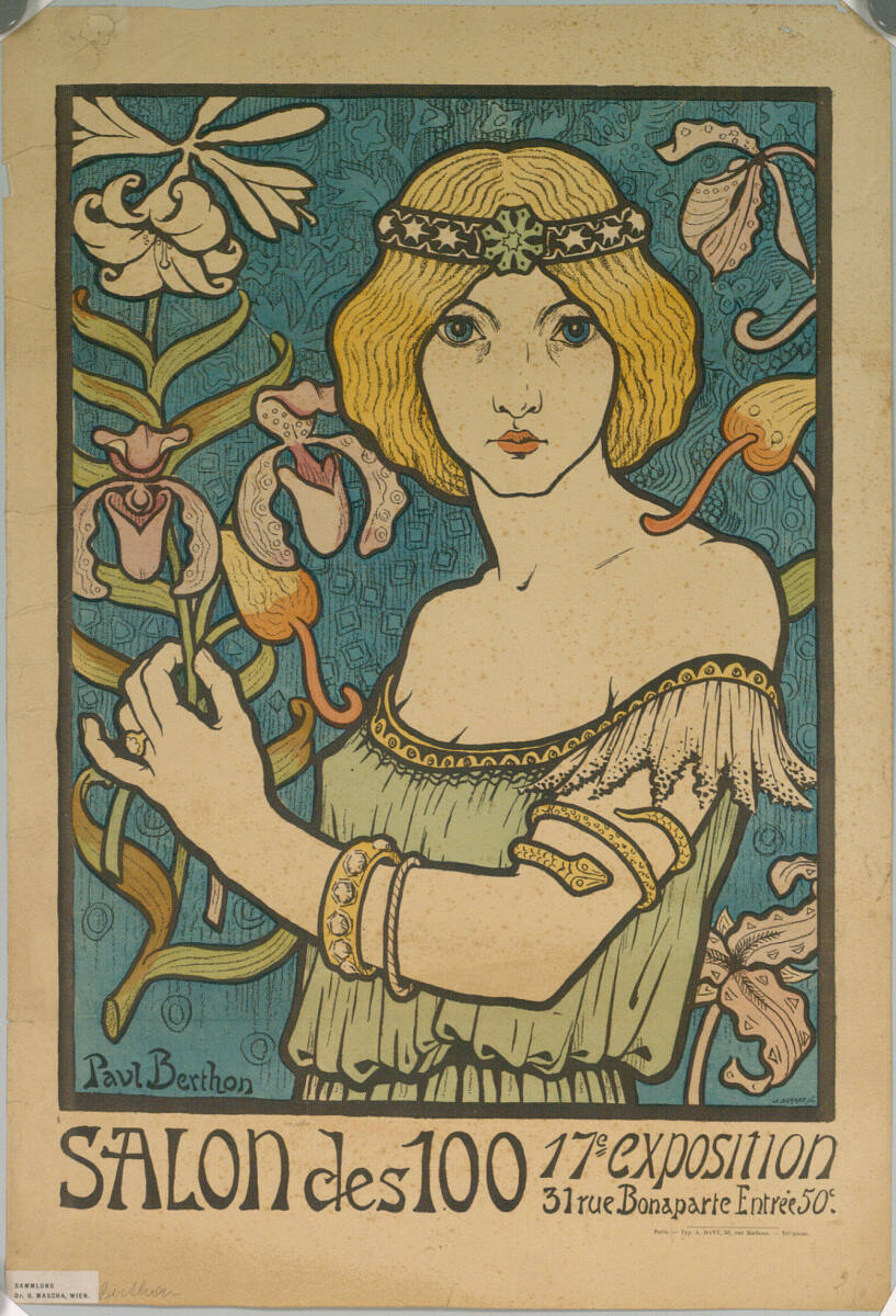 SALON des 100; 17e EXPOSITION, A.Barret, 1895
