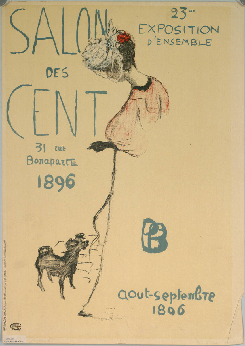 SALON DES CENT; 23me EXPOSITION D'ENSEMBLE; aout-septembre 1896, Paris ImprimerieChaix, 1896