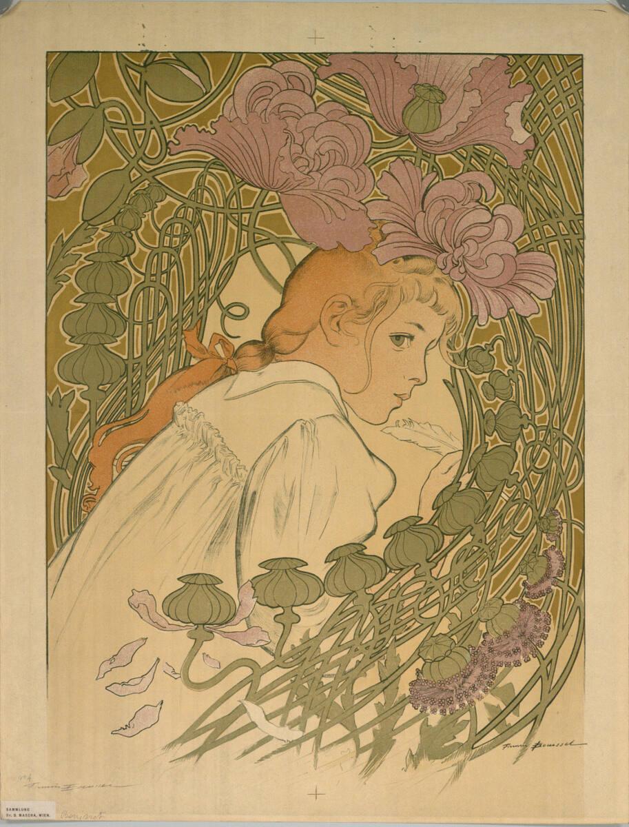 Firmin Bouisset, SALON des CENT; Mars - Avril 1899 (Signierter Künstlerdruck vor der Schrift au…