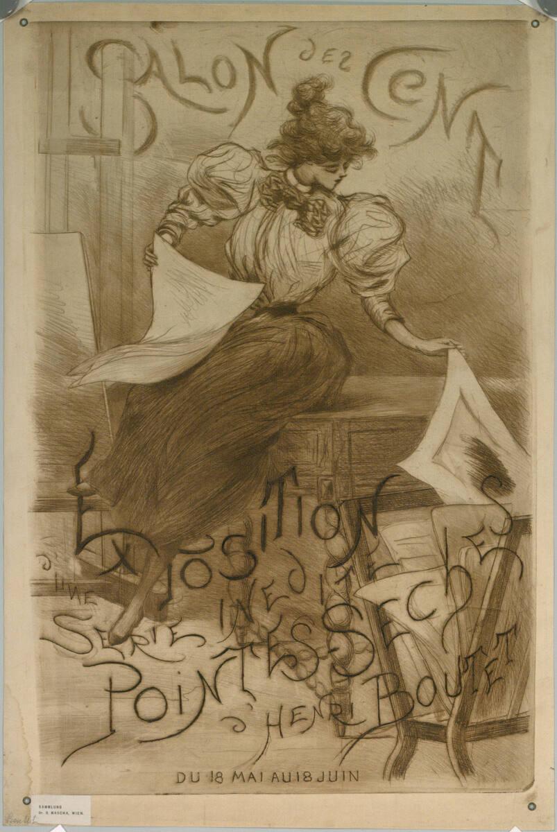 Henri Boutet, SALON DES CENT; EXPOSITION D'UNE SERIE INEDITE POINTES SECHES D'HENRI BOUTET, Inv…