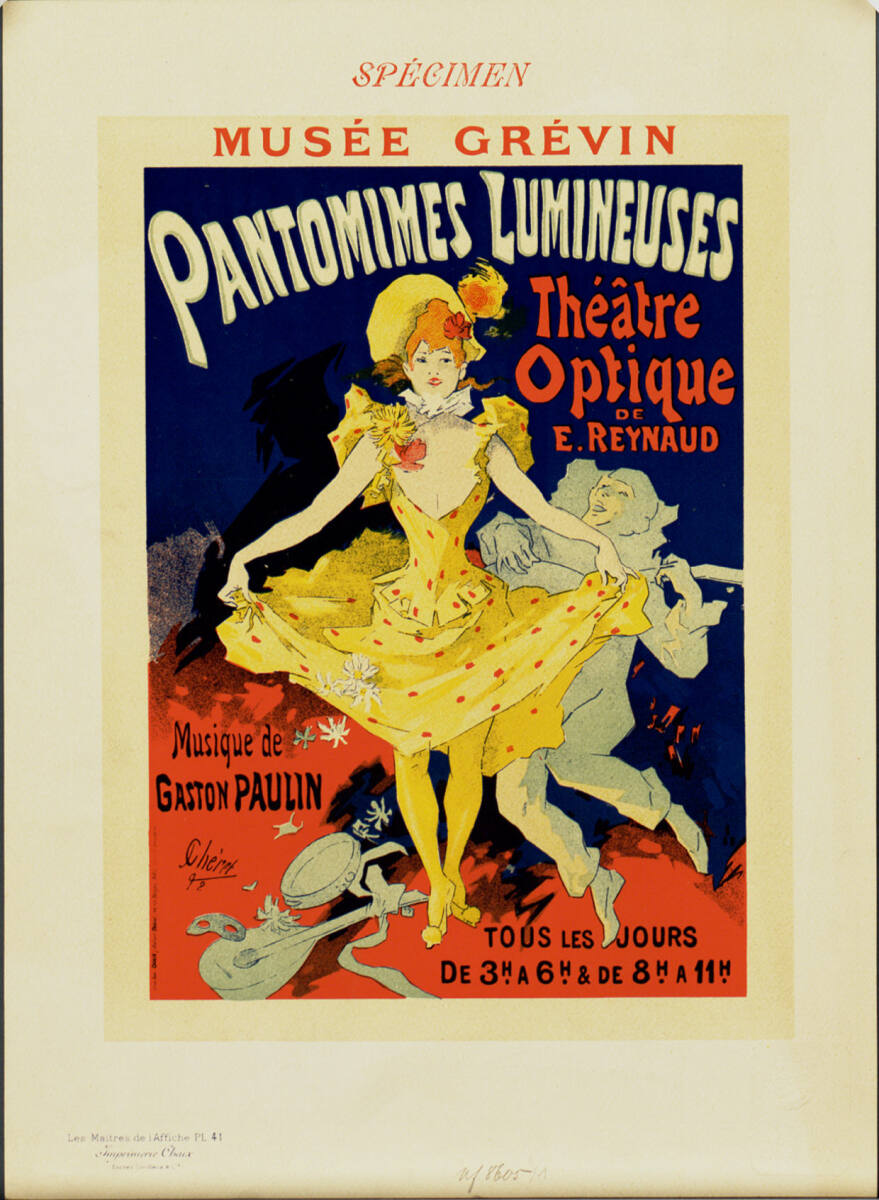 Les Maîtres de l'Affiche PL. 41: MUSÉE GRÉVIN PANTOMIMES, Paris ImprimerieChaix, 1892