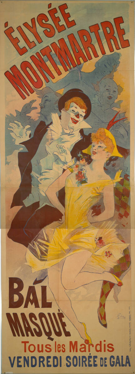 ÉLYSÉE MONTMARTRE; BAL MASQUÉ, Paris ImprimerieChaix, 1890