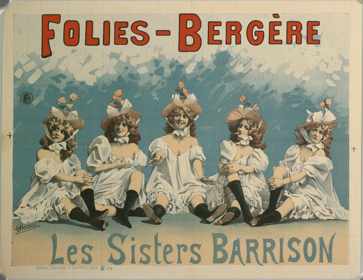 Alfred Choubrac, FOLIES-BERGÈRE; Les Sisters BARRISON, Inv. Nr.: DG2004/581