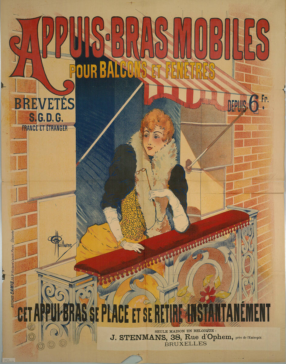 APPUIS-BRAS MOBILES POUR BALCONS ET FENÊTRES, Paris AffichesCamis