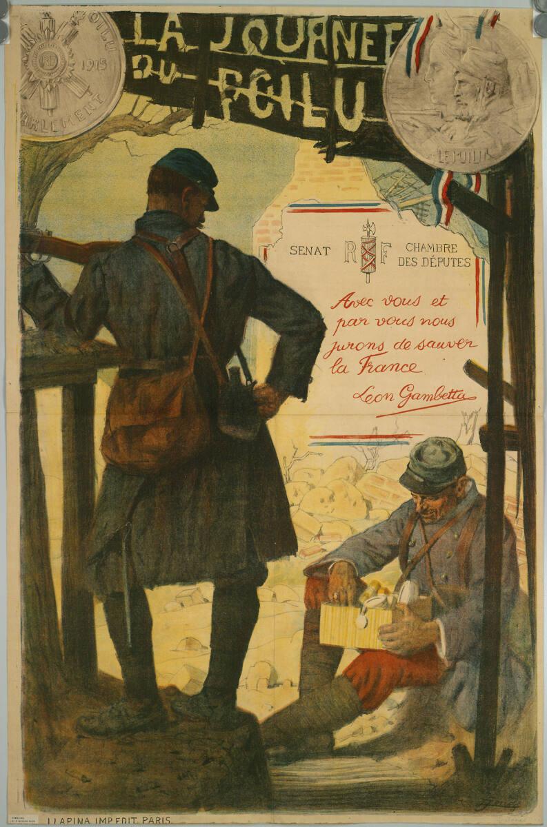Lucien Hector Jonas, LA JOURNÉE DU POILU; 1915, Inv. Nr.: DG2004/667