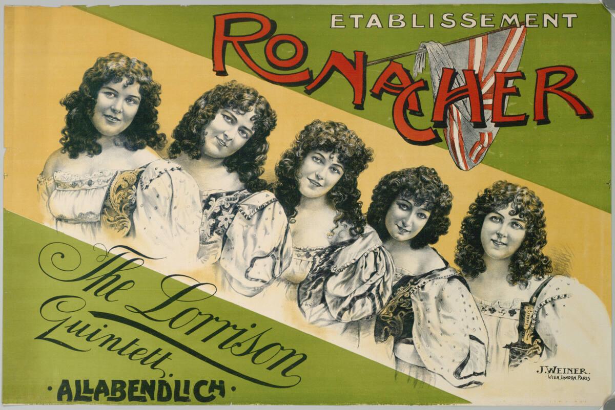 Anonym, ETABLISSEMENT RONACHER; The Lorrison Quintett., Inv. Nr.: DGNF7543
