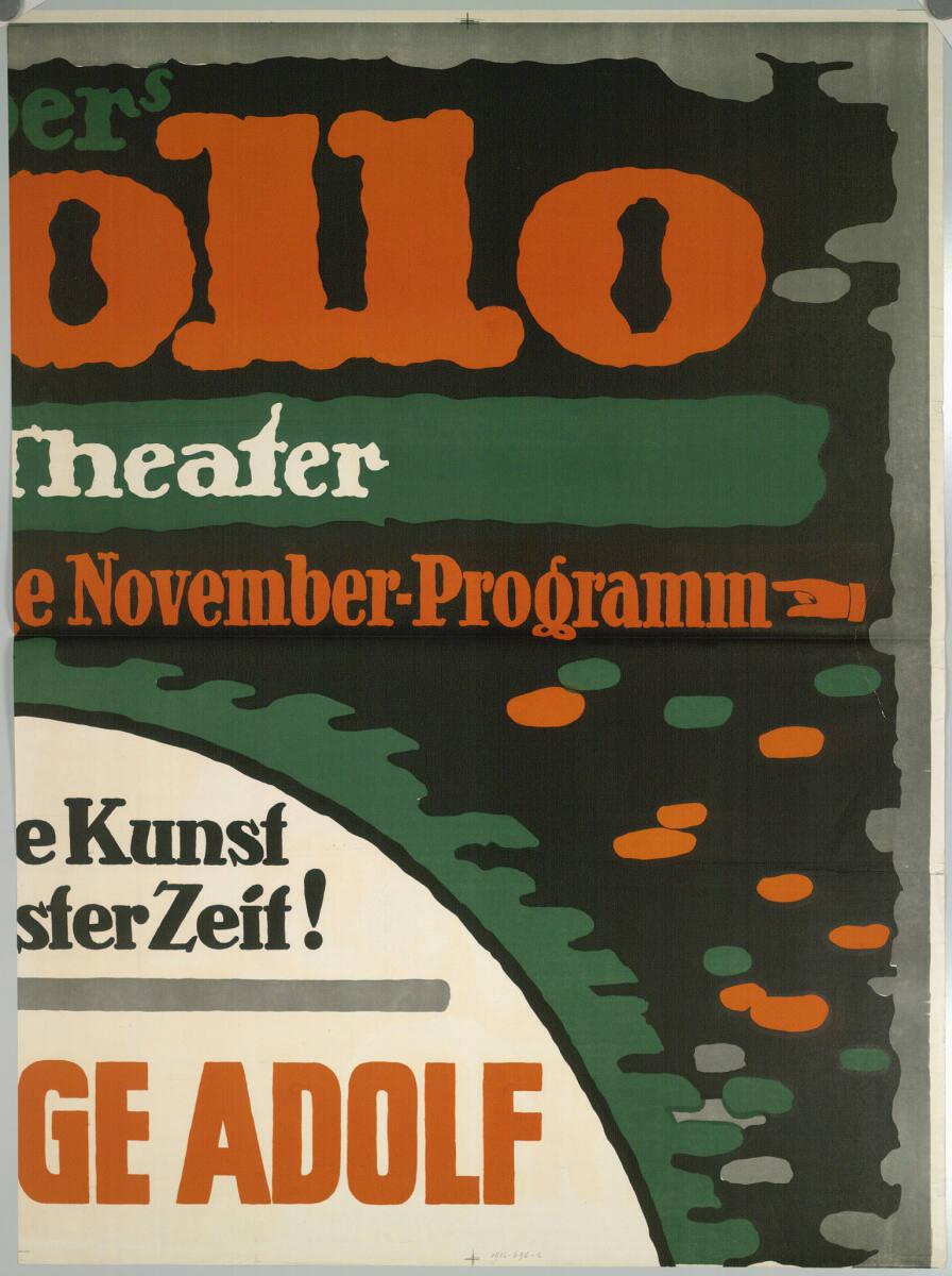Anonym, Ben Tieber's Apollo Variété-Theater; Das lustige November-Programm; Heitere Kunst in er…