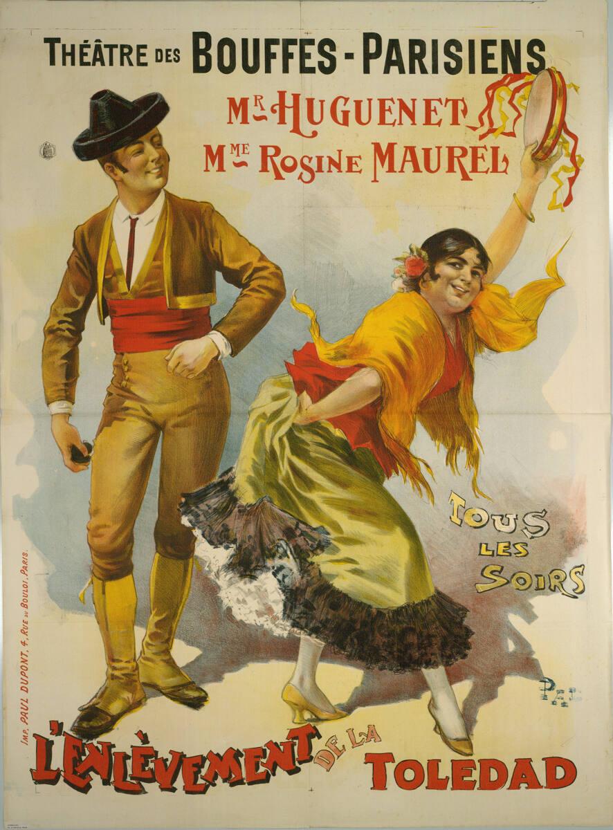 Jean de Pal, THÉÂTRE DES BOUFFES-PARISIENS; L'ENLÈVEMENT DE LA TOLEDAD, Inv. Nr.: DG2004/749