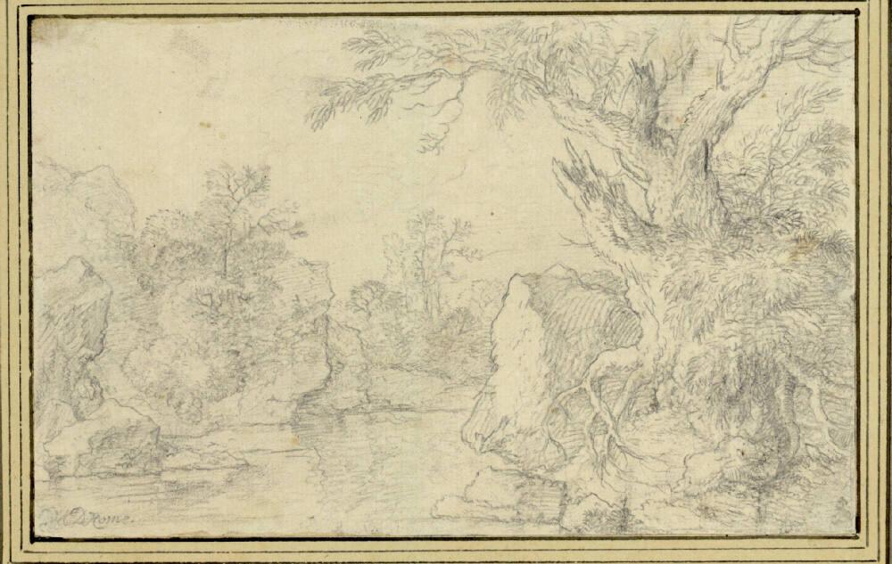 Christian Wilhelm Ernst Dietrich, Flusslandschaft, Inv. Nr.: 4147