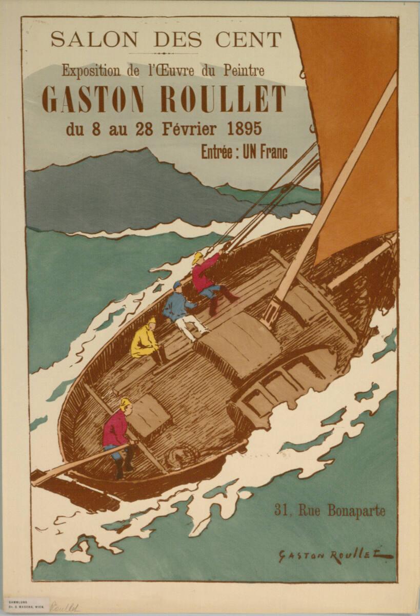 Gaston Roullet, SALON DES CENT; GASTON ROULLET; du 8 au 28 Février 1895, Inv. Nr.: DG2004/785