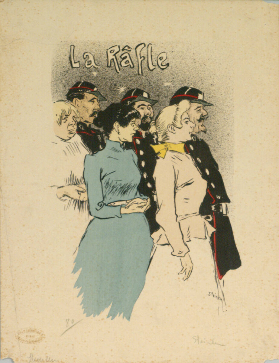 La Râfle (signierter Künstlerdruck), Théophile Steinlen