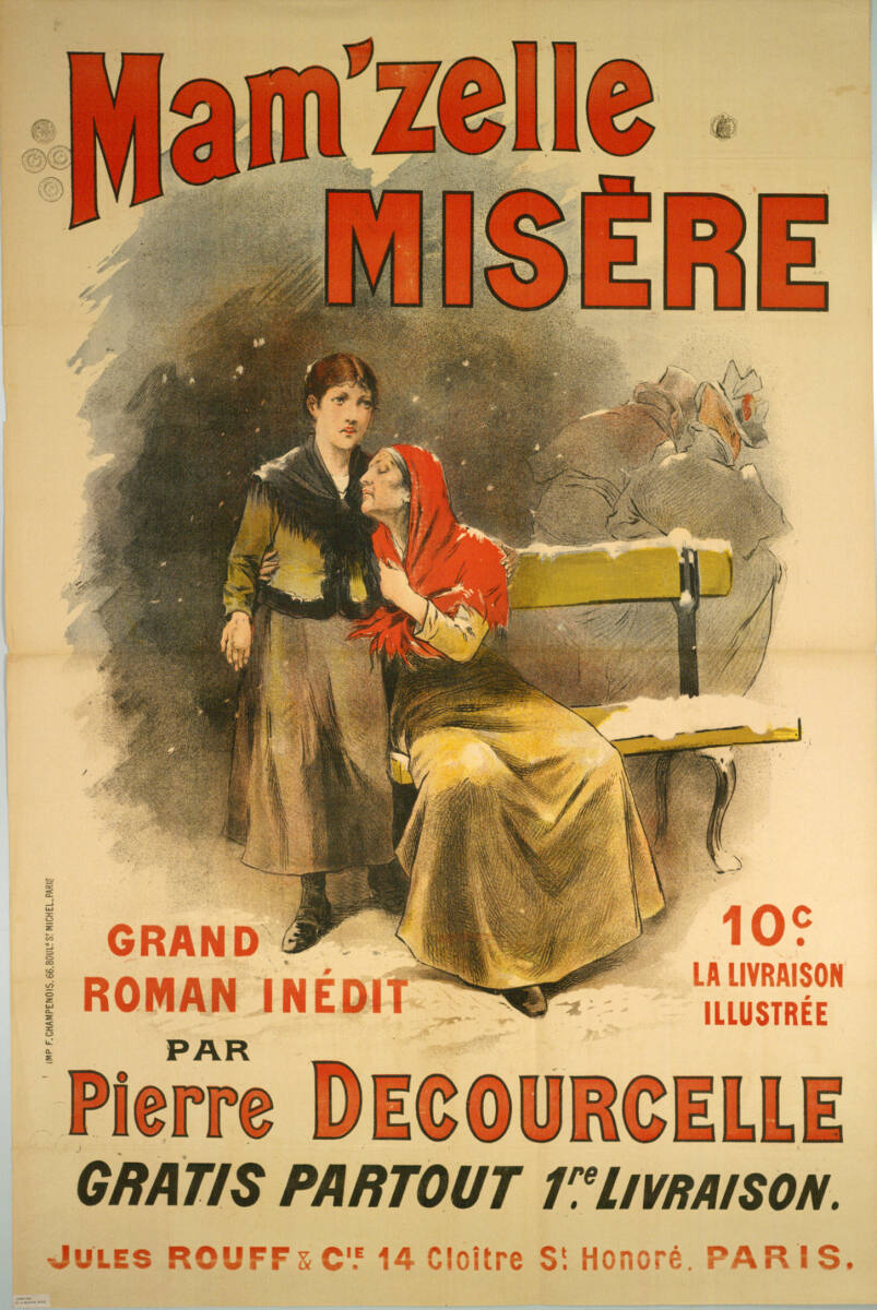 Anonym, Mam'zelle MISÈRE; PAR Pierre DECOURCELLE; JULES ROUFF & CIE., PARIS