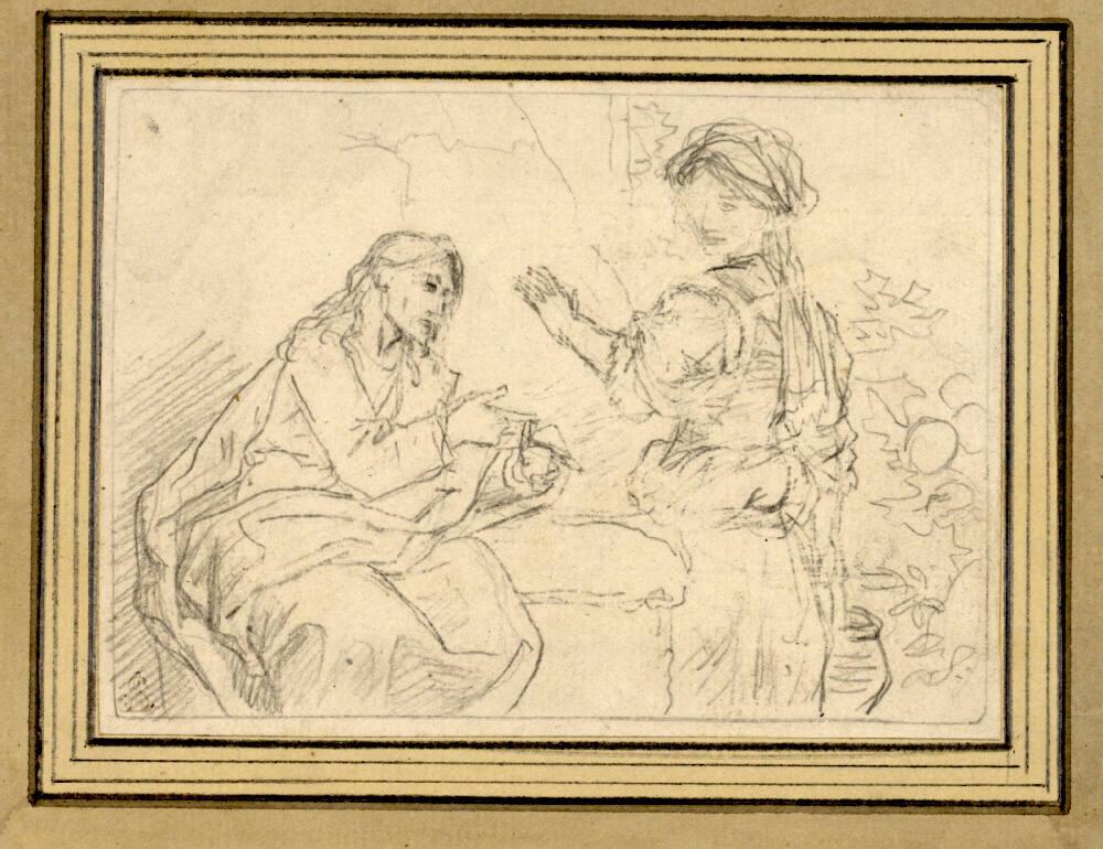 Christian Wilhelm Ernst Dietrich, Christus und die Samariterin am Brunnen, Inv. Nr.: 4159
