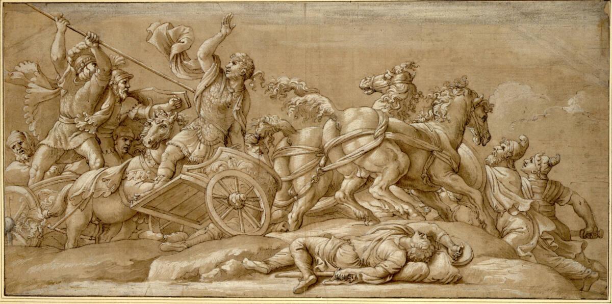 Anonym, Diomedes tötet Pandarus, Inv. Nr.: 329