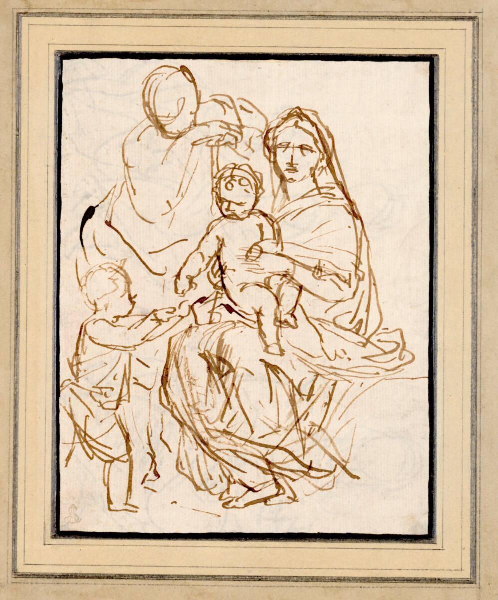 Christian Wilhelm Ernst Dietrich, Die Heilige Familie mit dem kleinen heiligen Johannes dem Täu…