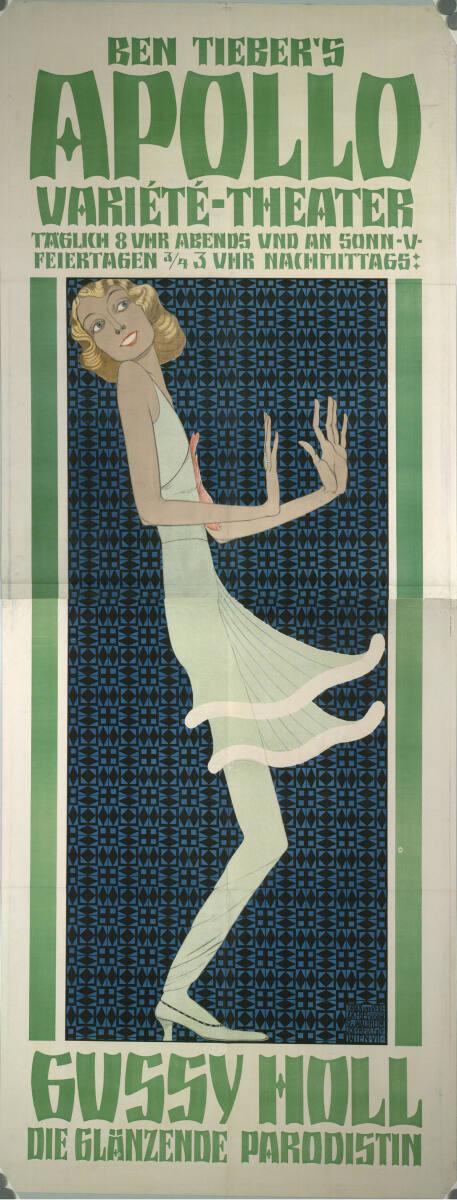 Anonym, BEN TIEBER'S APOLLO VARIÉTÉ-THEATER; GUSSY HOLL, Inv. Nr.: DG2003/1504
