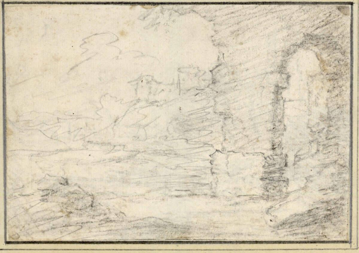 Christian Wilhelm Ernst Dietrich, Ruinenlandschaft, Inv. Nr.: 4215