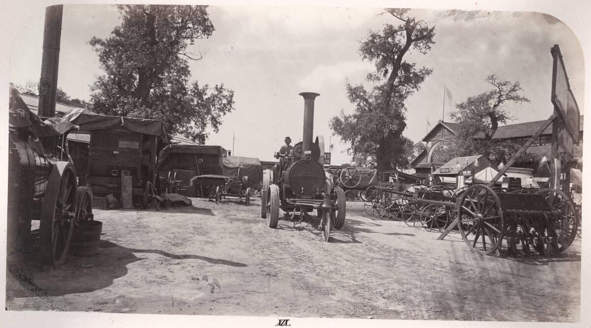 Josef Carl Steuer, Lokomobil (Straßenlokomotive) von Richard Garrett & Sons, Leiston, Großbrita…