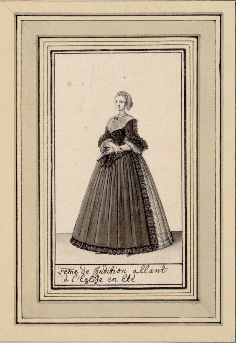 Moden der Stadt Augsburg: Femme de Condotion allant à l'Eglise en Etè, Katharina Sperling