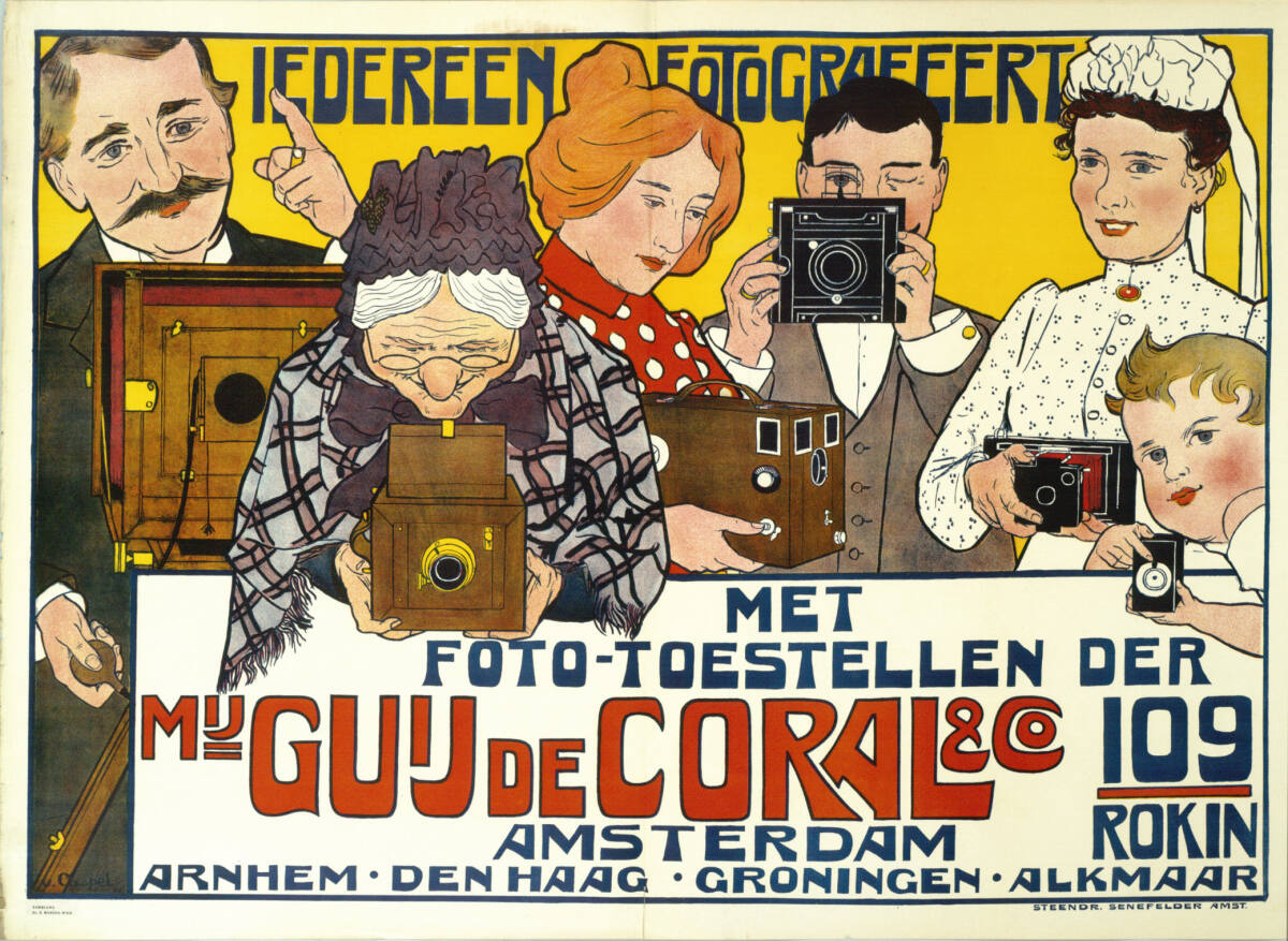 IEDEREEN FOTOGRAFEERT MET FOTO-TOESTELLEN DER M.IJ GUIJ DE CORAL & CO; AMSTERDAM, Amsterdam Senefelder, 1901