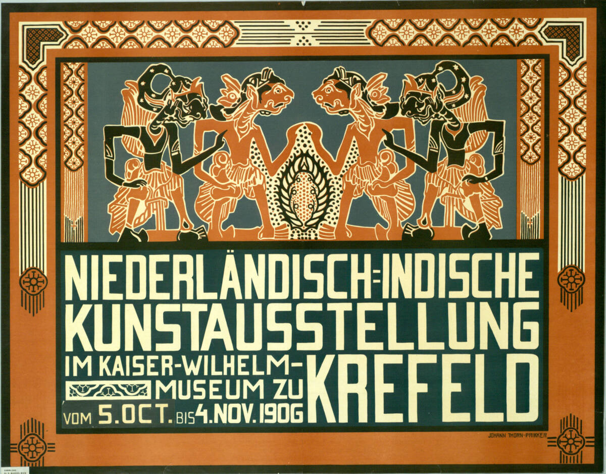 NIEDERLÄNDISCH-INDISCHE KUNSTAUSSTELLUNG IM KAISER-WILHELM-MUSEUM ZU KREFELD; VOM 5. OCT. BIS 4. NOV. 1906, JanThorn-Prikker, 1906