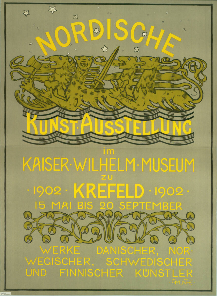 NORDISCHE KUNST-AUSSTELLUNG im KAISER-WILHELM-MUSEUM; 1902, KREFELD, Gerhard M. Munthe, 1902